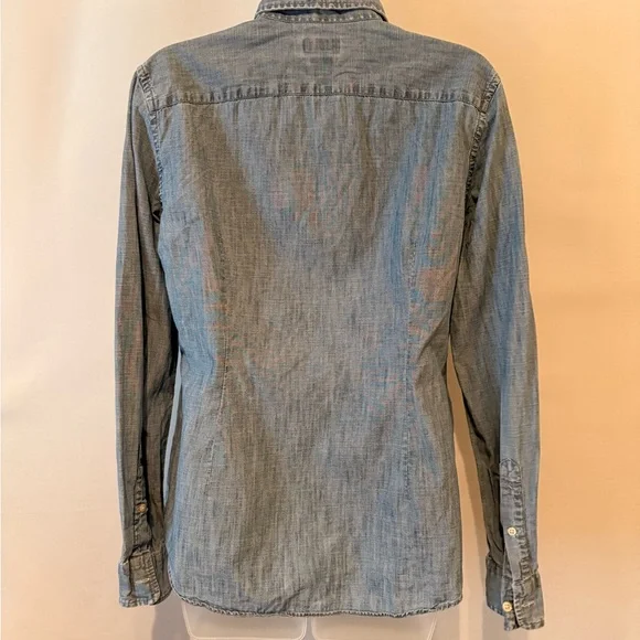 Ralph Lauren Blue Chambray Button-Down Shirt - Picture 2 of 3